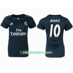 Billige Fotballdrakter Real Madrid MODRIC 10 Dame Bortedraktsett 2018/19 Kortermet